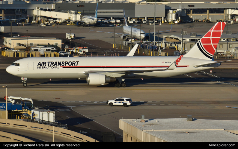 Photo of N395CM - Air Transport International Boeing 767-300F at PHX on AeroXplorer Aviation Database