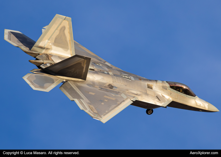 Photo of 06-4123 - USAF - United States Air Force Lockheed Martin F-22A Raptor at LSV on AeroXplorer Aviation Database