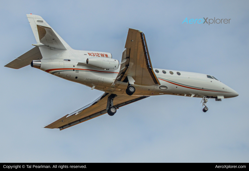 Photo of N312WM - PRIVATE Dassault Falcon 50 at BWI on AeroXplorer Aviation Database