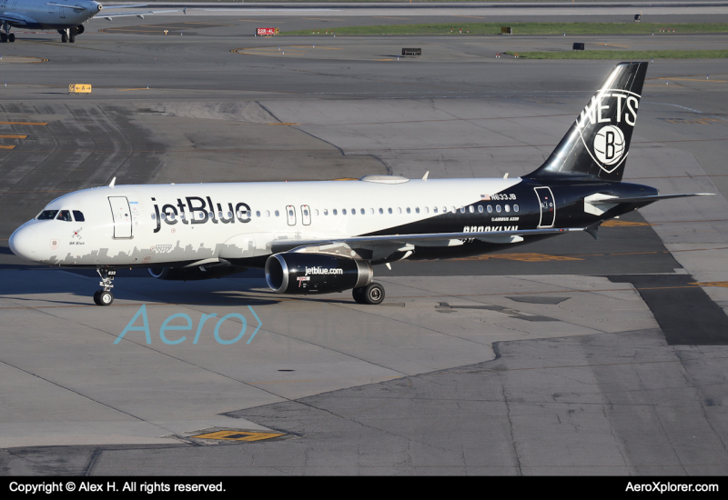 Photo of N633JB - JetBlue Airways Airbus A320 at JFK on AeroXplorer Aviation Database