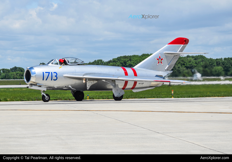 Photo of N1713P - PRIVATE Mikoyan-Gurevich MiG-17 at DOV on AeroXplorer Aviation Database