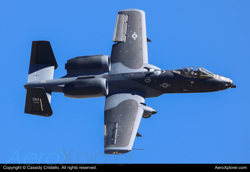 Photo of 80-0244 - USAF - United States Air Force Fairchild A-10 Thunderbolt at DMA on AeroXplorer Aviation Database