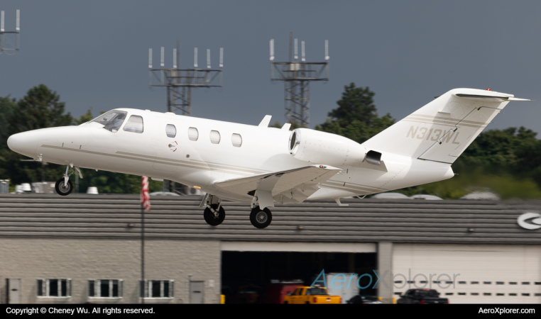 Photo of N313WL - PRIVATE Cessna 525 CitationJet at PTK on AeroXplorer Aviation Database