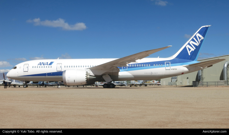 Photo of N787EX - All Nippon Airways Boeing 787-8 at DMA on AeroXplorer Aviation Database