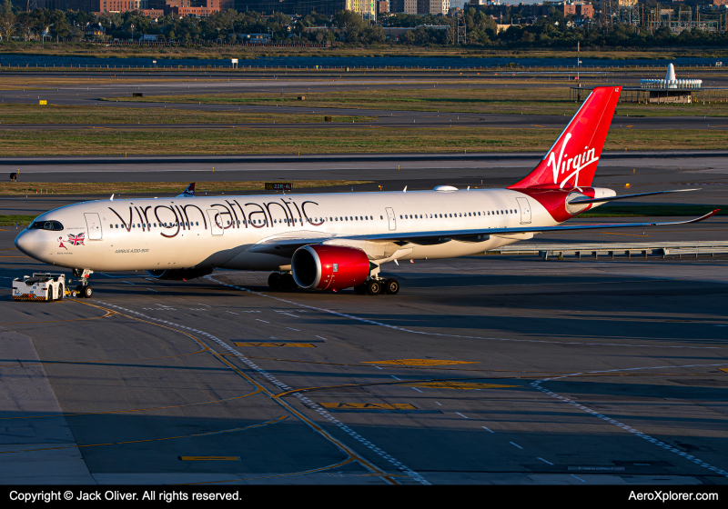 Photo of G-VJAZ - Virgin Atlantic Airbus A330-900 at JFK on AeroXplorer Aviation Database