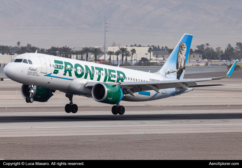 Photo of N386FR - Frontier Airlines Airbus A320NEO at LAS on AeroXplorer Aviation Database