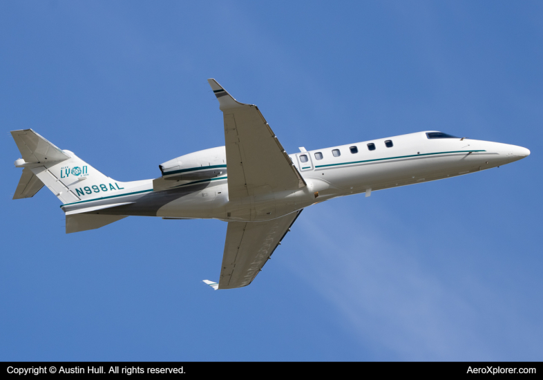 Photo of N998AL - PRIVATE Learjet 75 at LBE on AeroXplorer Aviation Database