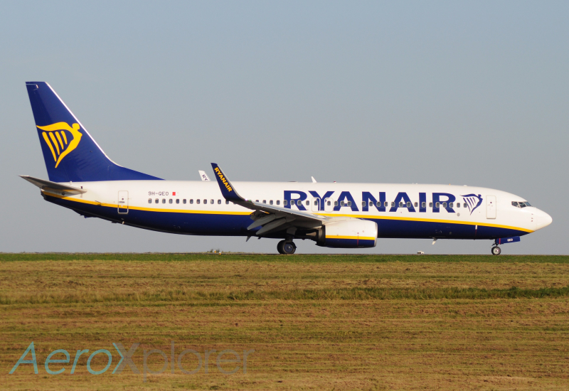 Photo of 9H-QEO - Ryanair  Boeing 737-800 at HHN on AeroXplorer Aviation Database