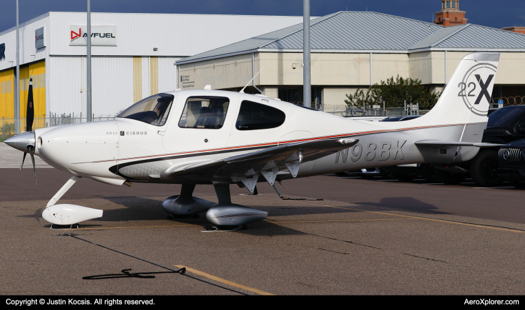 Photo of N98BK - PRIVATE Cirrus SR-22 at TPA on AeroXplorer Aviation Database