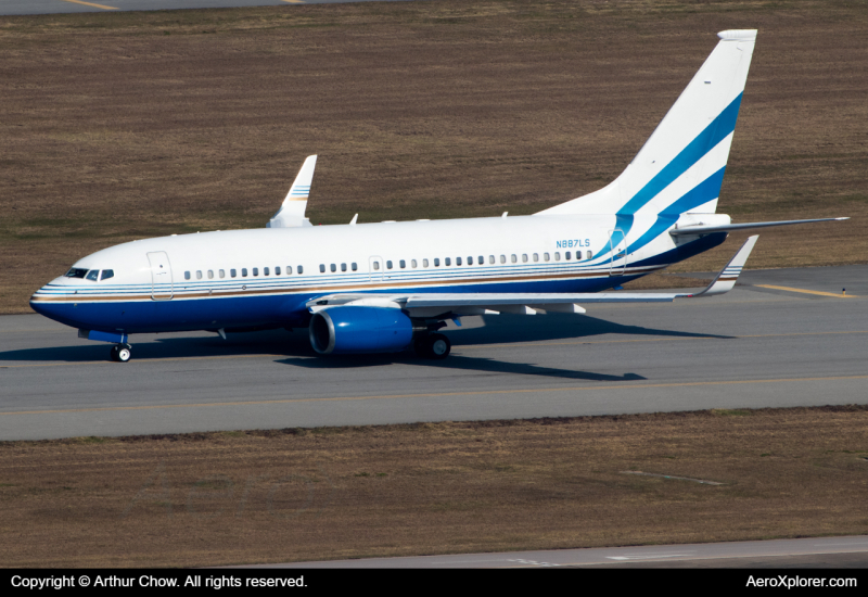 Photo of N887LS - Las Vegas Sands Boeing 737-700BBJ at HKG on AeroXplorer Aviation Database