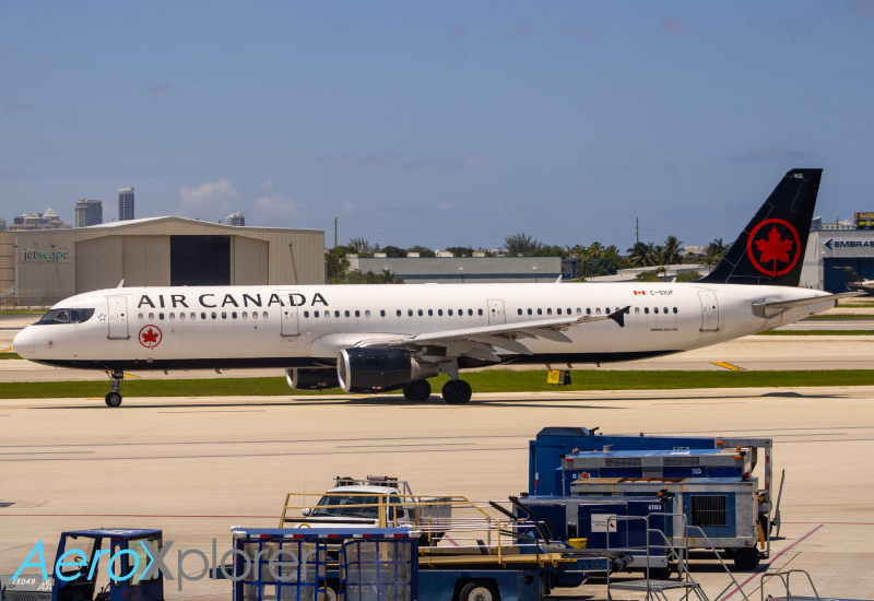 Photo of C-GIUF - Air Canada Airbus A321-200 at FLL on AeroXplorer Aviation Database