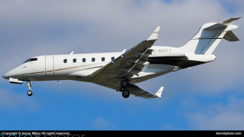 Photo of C-GRCY - PRIVATE Bombardier Challenger 300 at YYZ on AeroXplorer Aviation Database