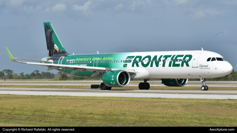 Photo of N605FR - Frontier Airlines Airbus A321NEO at MCO on AeroXplorer Aviation Database