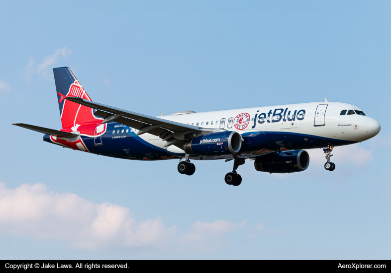 Photo of N605JB - JetBlue Airways Airbus A320 at DCA on AeroXplorer Aviation Database