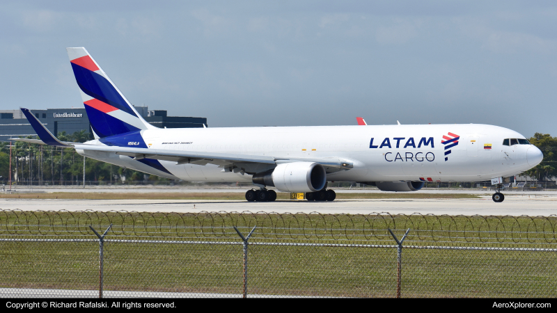 Photo of N564LA - LATAM Cargo Boeing 767-300F at MIA on AeroXplorer Aviation Database