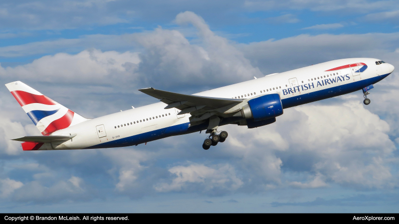 Photo of G-VIIO - British Airways Boeing 777-200ER at MCO on AeroXplorer Aviation Database