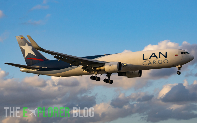 Photo of N418LA - LATAM Cargo Boeing 767-300F at mia on AeroXplorer Aviation Database