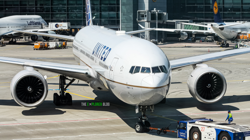 Photo of N77006 - United Airlines Boeing 777-200 at FRA on AeroXplorer Aviation Database