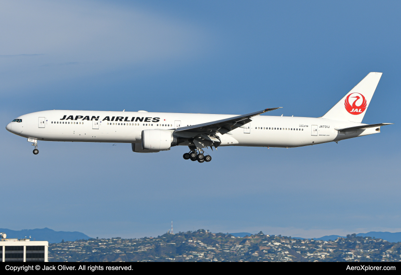 Photo of JA731J - Japan Airlines Boeing 777-300ER at LAX on AeroXplorer Aviation Database