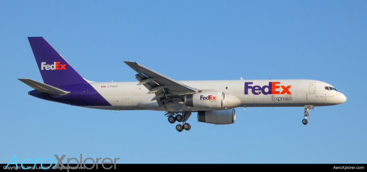 Photo of C-FMAI - FedEx Boeing 757-200F at YYZ on AeroXplorer Aviation Database