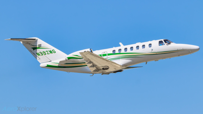 Photo of N392MG - PRIVATE Cessna Citation CJ3 at DTS on AeroXplorer Aviation Database