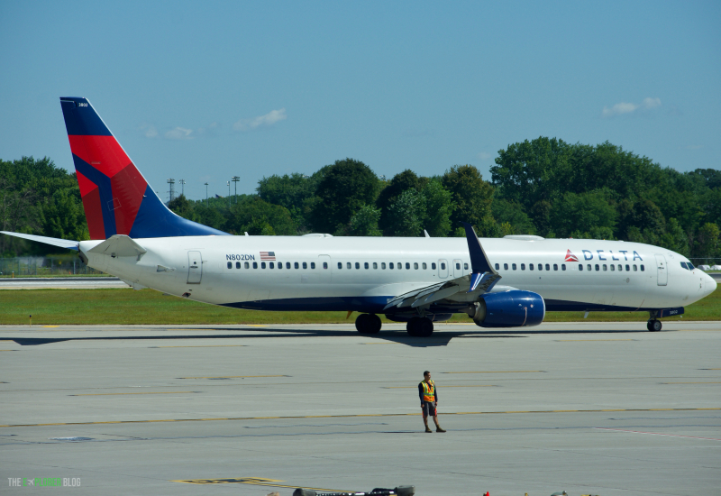 Photo of N802DN - Delta Airlines Boeing 737-900ER at MSP on AeroXplorer Aviation Database