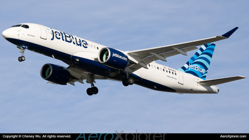 Photo of N3138J - JetBlue Airways Airbus A220-300 at BOS on AeroXplorer Aviation Database