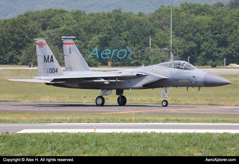Photo of 80-0004 - USAF - United States Air Force McDonnell Douglas F-15 Eagle at BAF on AeroXplorer Aviation Database