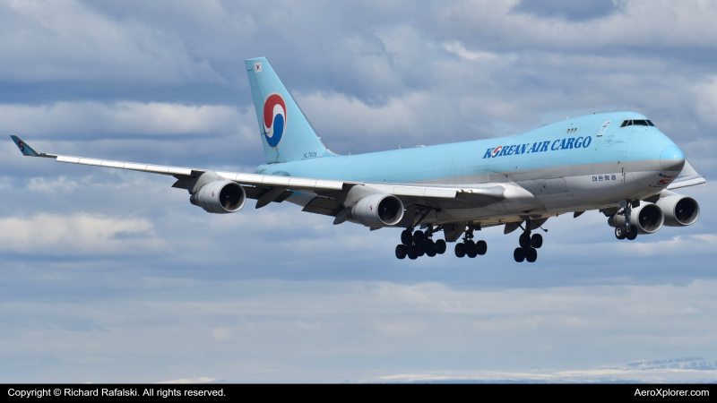 Photo of HL7605 - Korean Air Cargo Boeing 747-400F at ANC on AeroXplorer Aviation Database