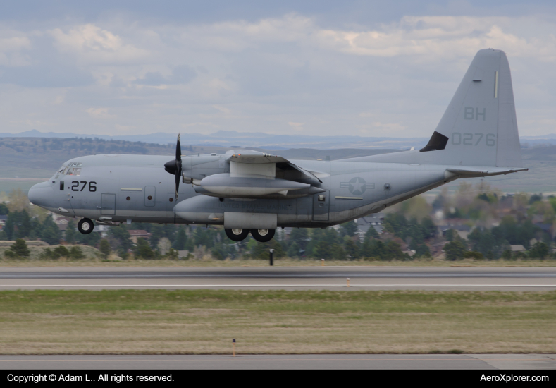 Photo of 170276 - USMC - United States Marine Corp Lockheed C-130J Hercules at BIL on AeroXplorer Aviation Database