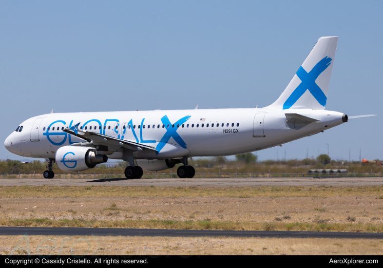 Photo of N291GX - Global X Airbus A320 at TUS on AeroXplorer Aviation Database