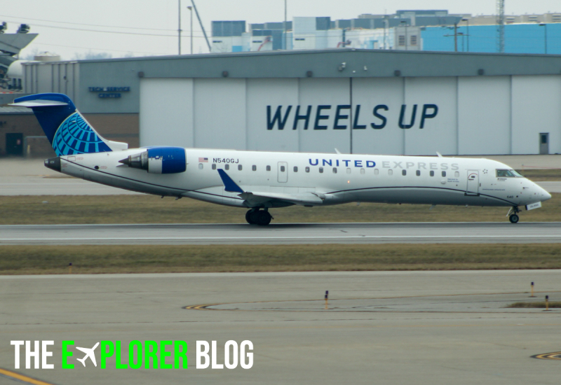 Photo of N540GJ - United Express Mitsubishi CRJ-550 at CVG on AeroXplorer Aviation Database
