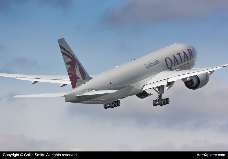 Photo of A7-BFK - Qatar Air Cargo Boeing 777-F at AMS on AeroXplorer Aviation Database