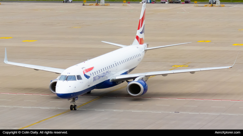 Photo of G-LCYV - British Airways Embraer E190 at BER on AeroXplorer Aviation Database