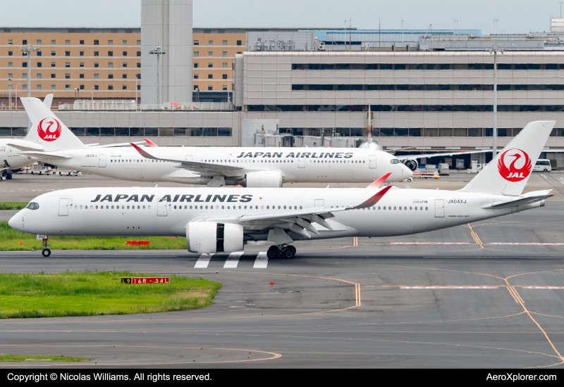 Photo of JA04XJ - Japan Airlines Airbus A350-900 at HND on AeroXplorer Aviation Database