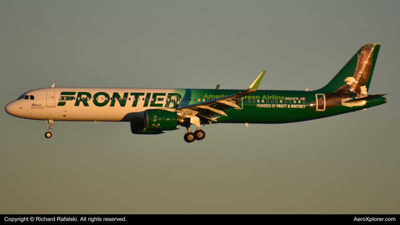 Photo of N604FR - Frontier Airlines Airbus A321NEO at MCO on AeroXplorer Aviation Database