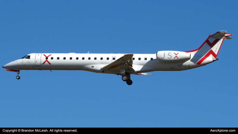 Photo of N246JX - JSX Embraer ERJ145 at MCO on AeroXplorer Aviation Database