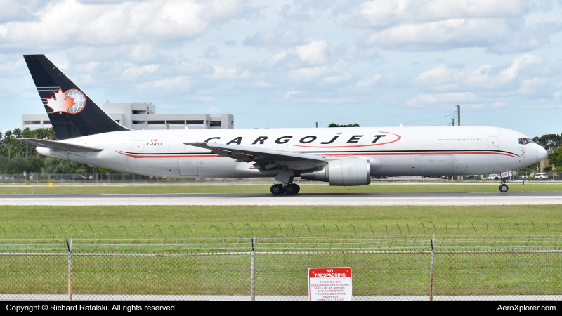 Photo of C-GCIJ - Cargojet Airways Boeing 767-300F at MIA on AeroXplorer Aviation Database