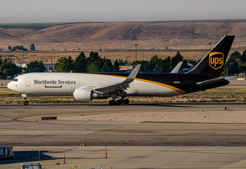 Photo of N318UP - United Parcel Service Boeing 767-300F at BOI on AeroXplorer Aviation Database