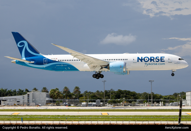 Photo of LN-FND - Norse Airways Boeing 787-9 at FLL on AeroXplorer Aviation Database