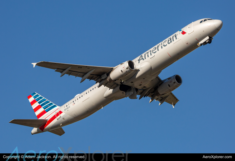 Photo of N918US - American Airlines Airbus A321-200 at BWI on AeroXplorer Aviation Database