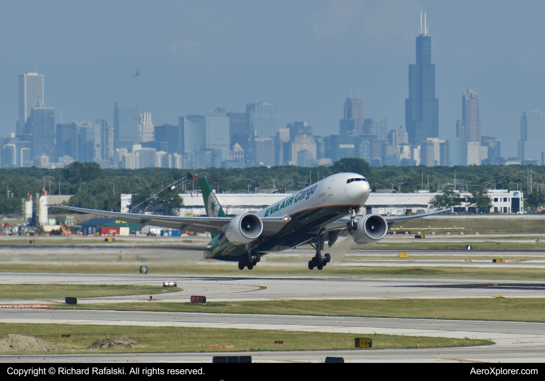 Photo of B-16790 - EVA Air Cargo Boeing 777-F at ORD on AeroXplorer Aviation Database