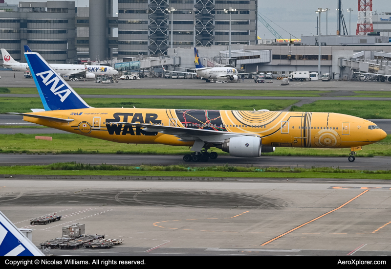 Photo of JA743A - All Nippon Airways Boeing 777-200ER at HND on AeroXplorer Aviation Database