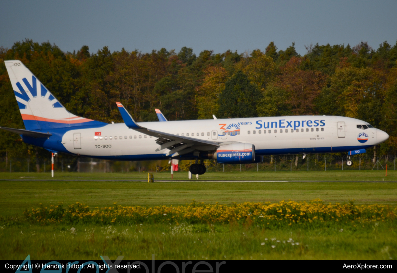 Photo of TC-SOO - SunExpress Boeing 737-800 at NUE on AeroXplorer Aviation Database