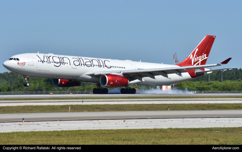 Photo of G-VINE - Virgin Atlantic Airbus A330-300 at MCO on AeroXplorer Aviation Database