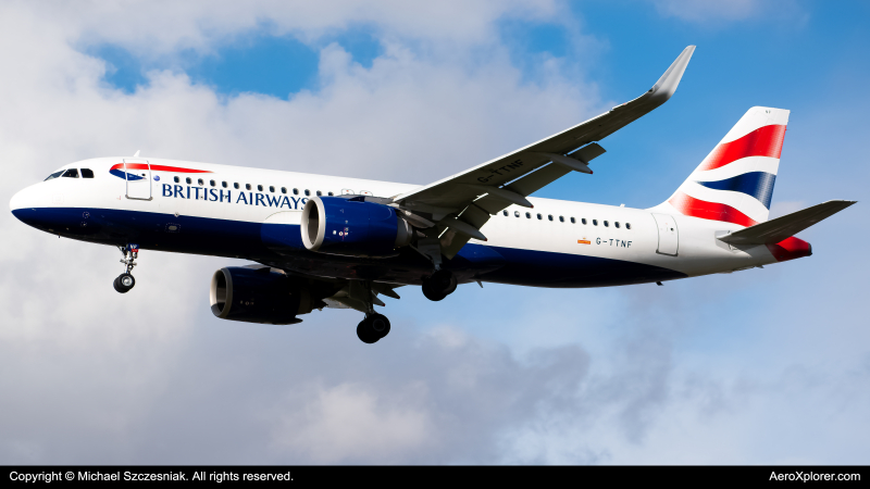 Photo of G-TTNF - British Airways Airbus A320NEO at LHR on AeroXplorer Aviation Database