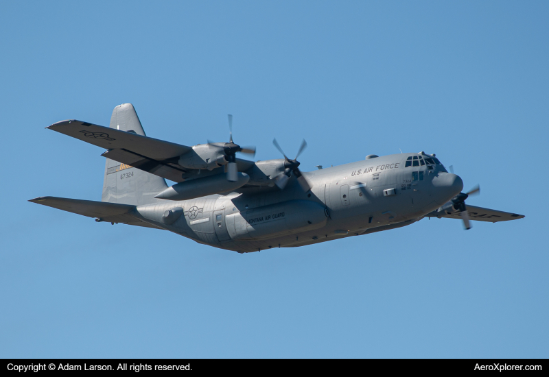 Photo of 96-7324 - USAF - United States Air Force Lockheed C-130H Hercules at BIL on AeroXplorer Aviation Database