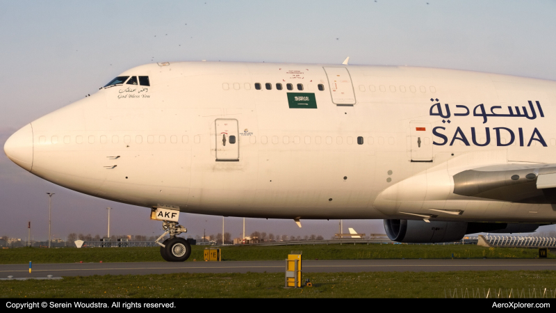 Photo of 9H-AKF - Saudia Cargo Boeing 747-400F at AMS on AeroXplorer Aviation Database