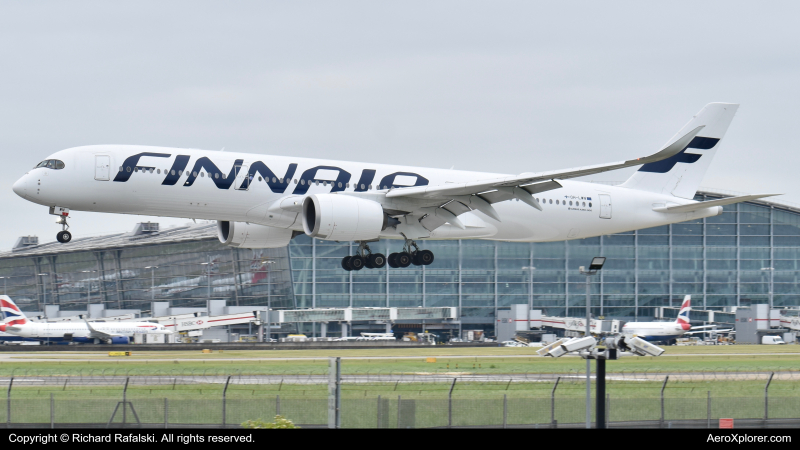 Photo of OH-LWN - Finnair Airbus A350-900 at LHR on AeroXplorer Aviation Database