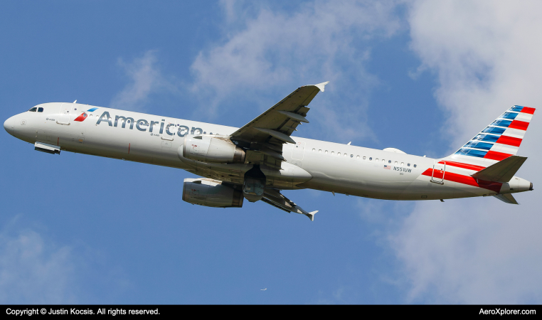 Photo of N551UW - American Airlines Airbus A321-200 at TPA on AeroXplorer Aviation Database